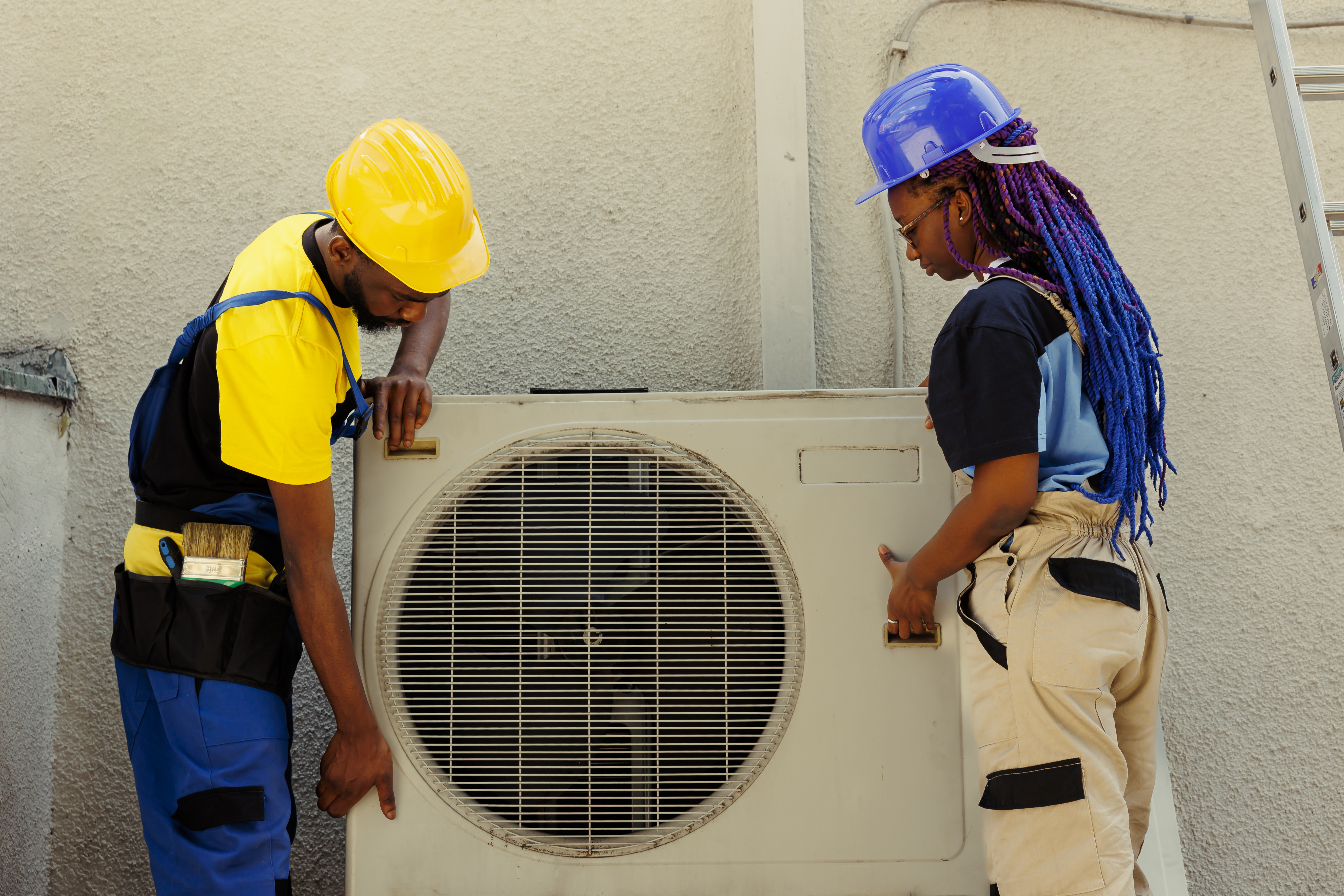 HVAC condenser maintenance
